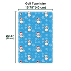Snowman Golf Golf Towel - Size Chart