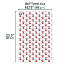 Spank The Monkey Golf Towel - Size Chart