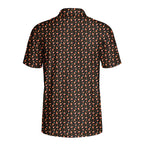 Spooky Sips Polo Shirt For Men - BLACK-BACK