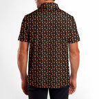Spooky Sips Polo Shirt For Men - M-BLACK-B