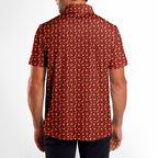 Spooky Sips Polo Shirt For Men - M-RED-B