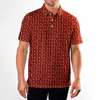Spooky Sips Polo Shirt For Men - M-RED-F