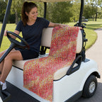 Spring Floral Full-Size Towel & Car Seat Cover - On a Golf Cart Seat