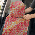 Spring Floral Full-Size Towel & Car Seat Cover - Headrest Pocket