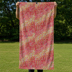 Spring Floral Full-Size Towel & Car Seat Cover - Held Open