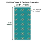 Squirrel Full-Size Towel & Car Seat Cover - Size Chart