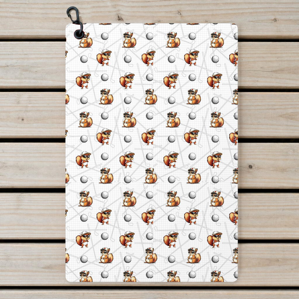 Squirrel Golf Towel - Laid Flat