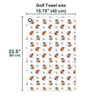 Squirrel Golf Towel - Size Chart