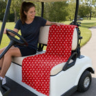 Stick Figure Full-Size Towel & Car Seat Cover - On a Golf Cart Seat