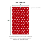 Stick Figure Golf Towel - Size Chart