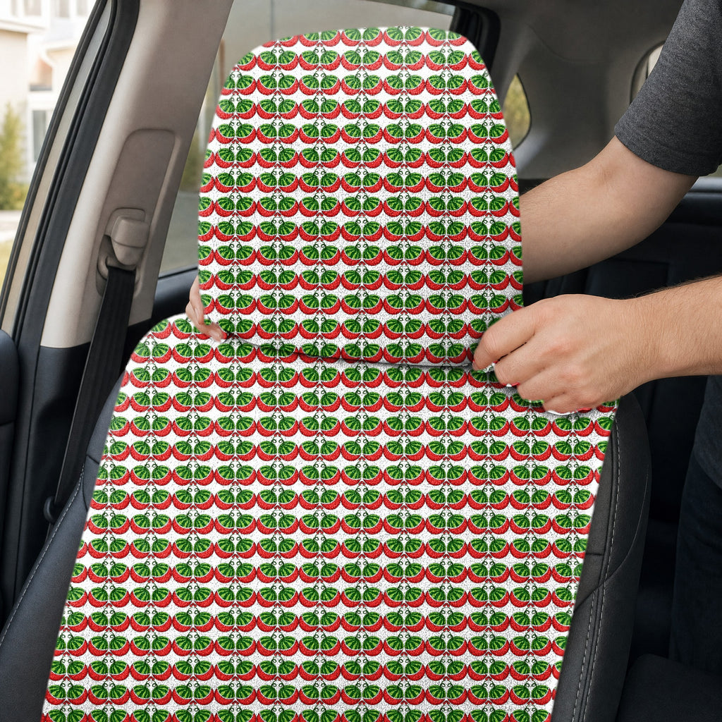 Stickfigures Playing Golf Full-Size Towel & Car Seat Cover - Headrest Pocket