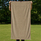 Stickfigures Playing Golf Full-Size Towel & Car Seat Cover - Held Open