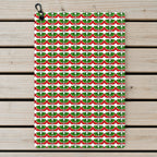Stickfigures Playing Golf Golf Towel - Laid Flat