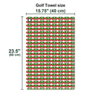 Stickfigures Playing Golf Golf Towel - Size Chart