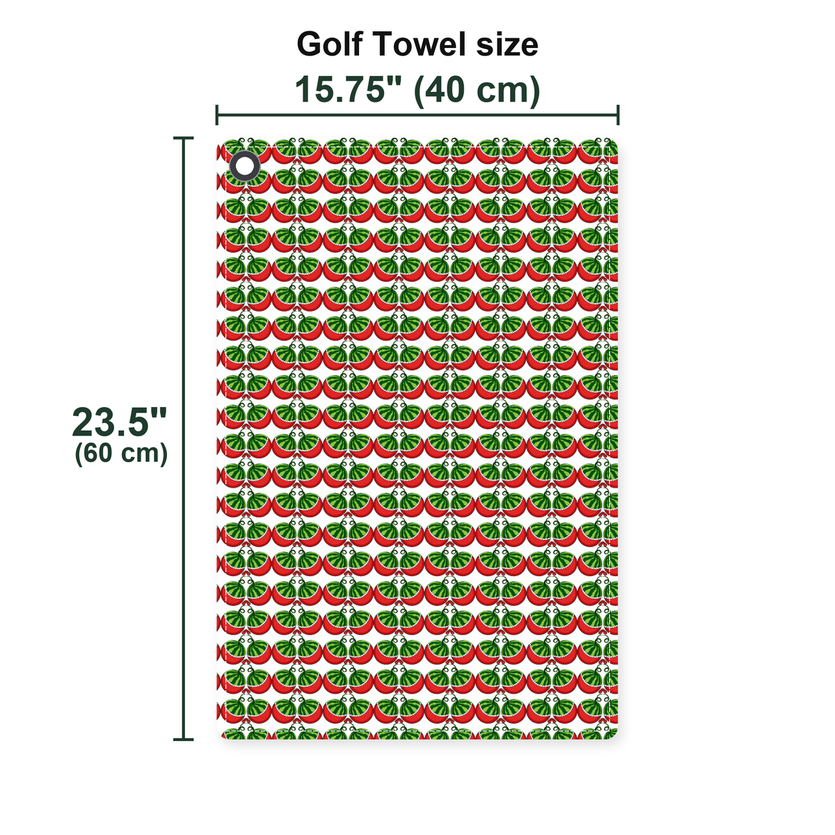 Stickfigures Playing Golf Golf Towel - Size Chart