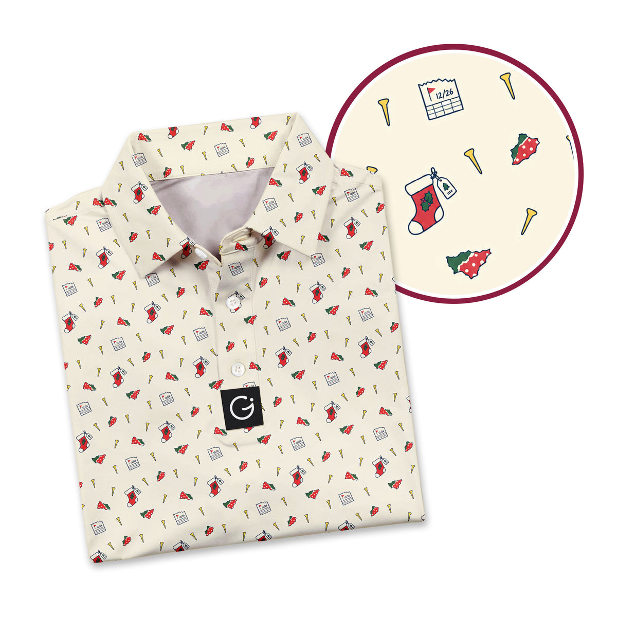 Straight From The Box Polo Shirt For Men - Detail Close-up