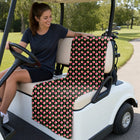 Sweet Peach Charm Full-Size Towel & Car Seat Cover - On a Golf Cart Seat