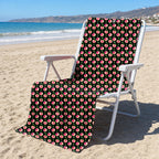 Sweet Peach Charm Full-Size Towel & Car Seat Cover - On a Beach Chair