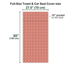 Sweet Spots Full-Size Towel & Car Seat Cover - Size Chart