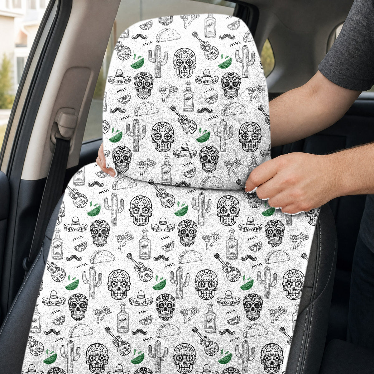 Tequila Fiesta Full-Size Towel & Car Seat Cover - Headrest Pocket