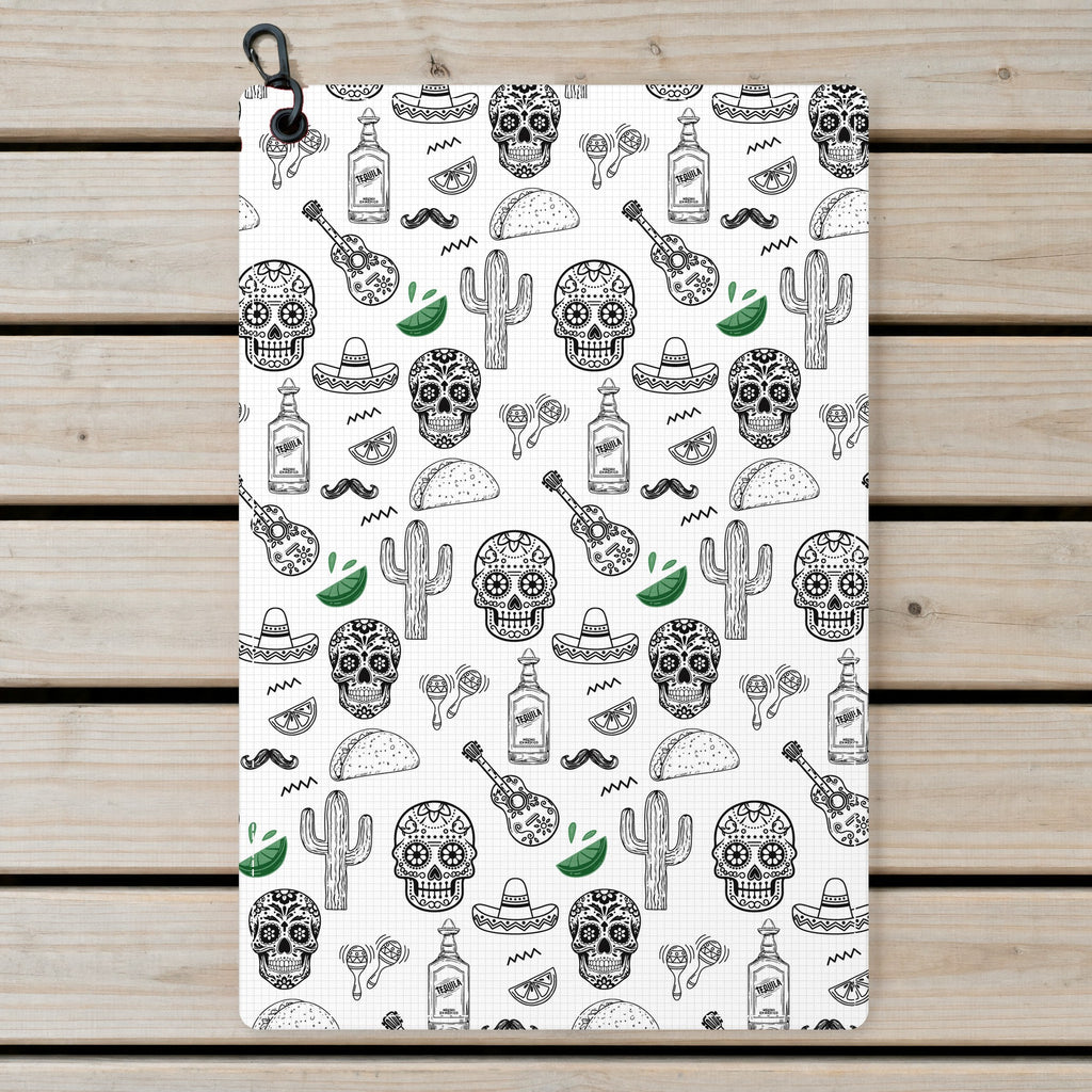 Tequila Fiesta Golf Towel - Laid Flat