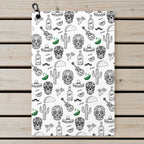 Tequila Fiesta Golf Towel - Laid Flat