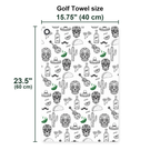 Tequila Fiesta Golf Towel - Size Chart