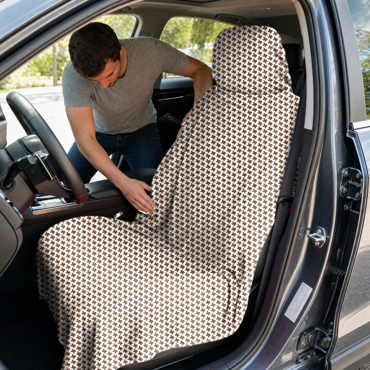 Texas Polo Full-Size Towel & Car Seat Cover - In the Car