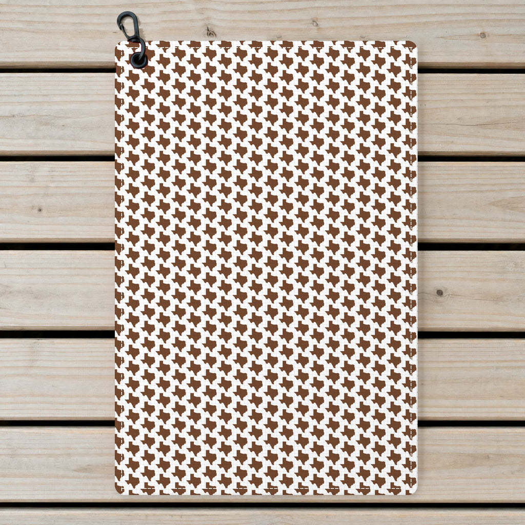 Texas Polo Golf Towel - Laid Flat