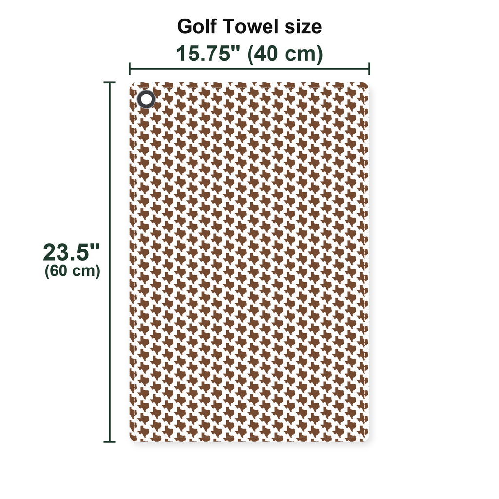 Texas Polo Golf Towel - Size Chart