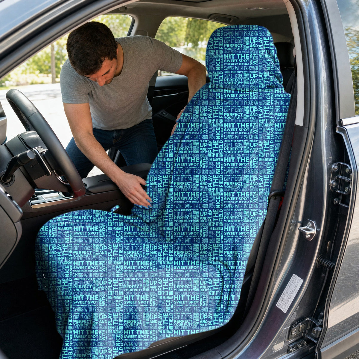 That What's She Said Full-Size Towel & Car Seat Cover - In the Car
