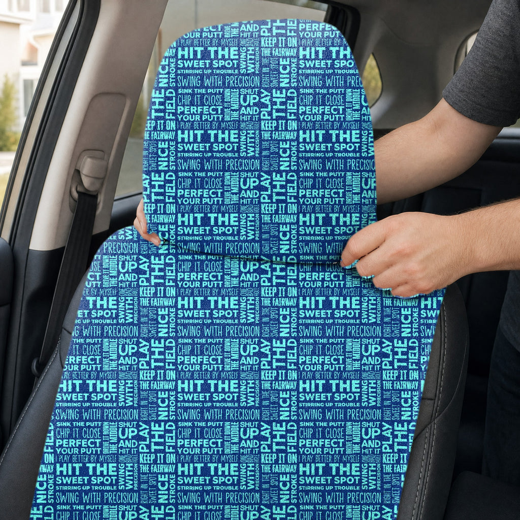 That What's She Said Full-Size Towel & Car Seat Cover - Headrest Pocket