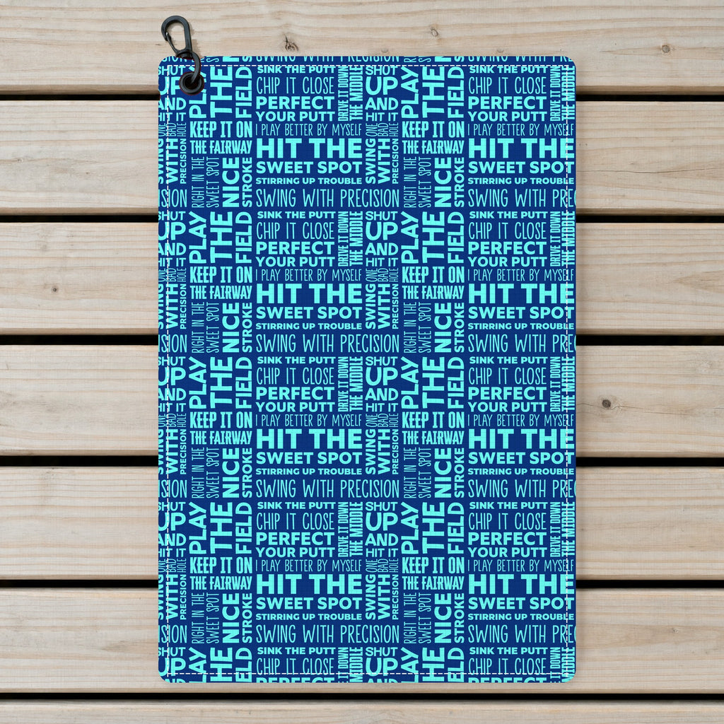 That What's She Said Golf Towel - Laid Flat