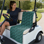That What's She Said v2 Full-Size Towel & Car Seat Cover - On a Golf Cart Seat