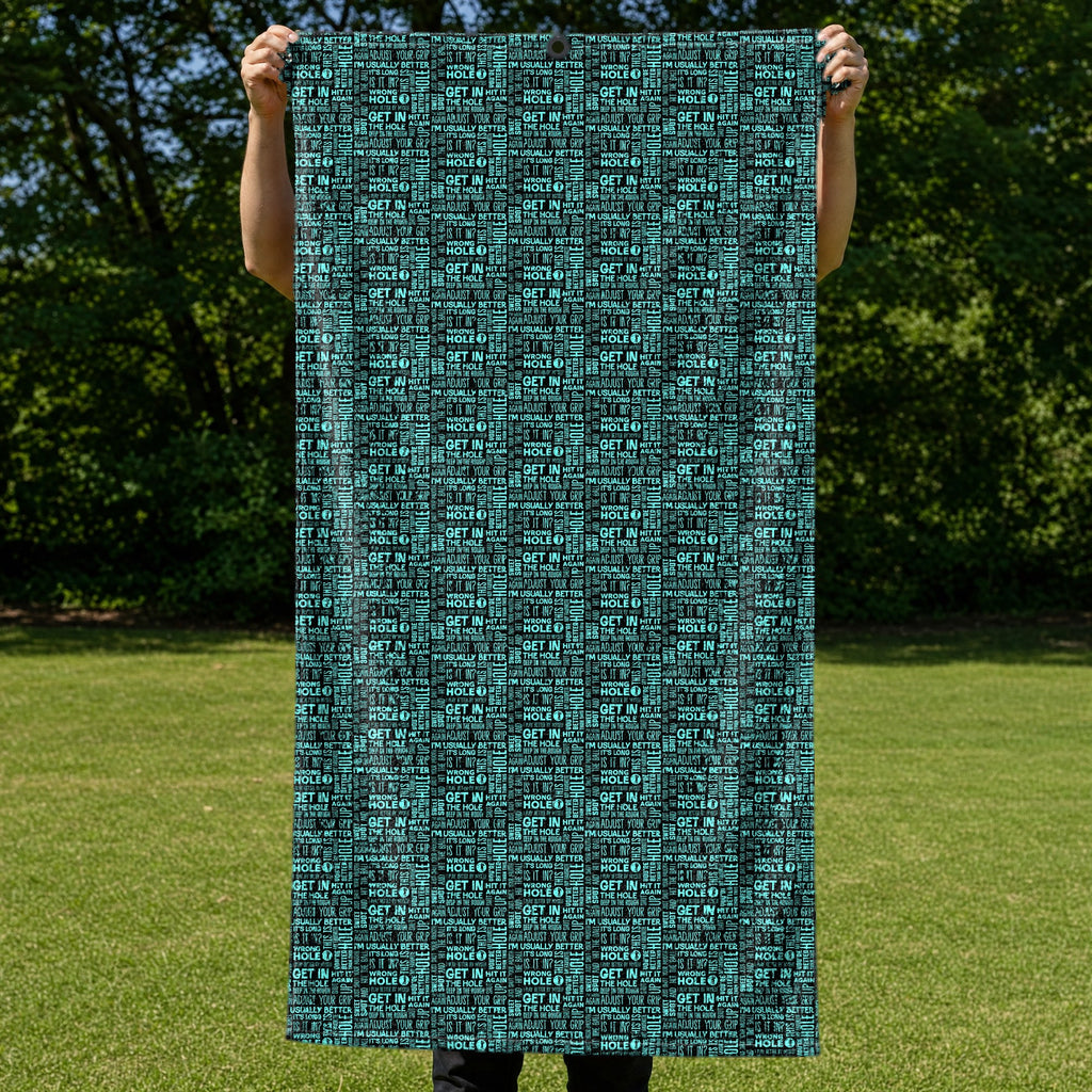 That What's She Said v2 Full-Size Towel & Car Seat Cover - Held Open