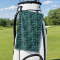 That What's She Said v2 Golf Towel - Hanging on a Golf Bag