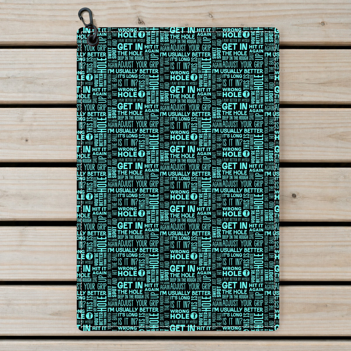 That What's She Said v2 Golf Towel - Laid Flat