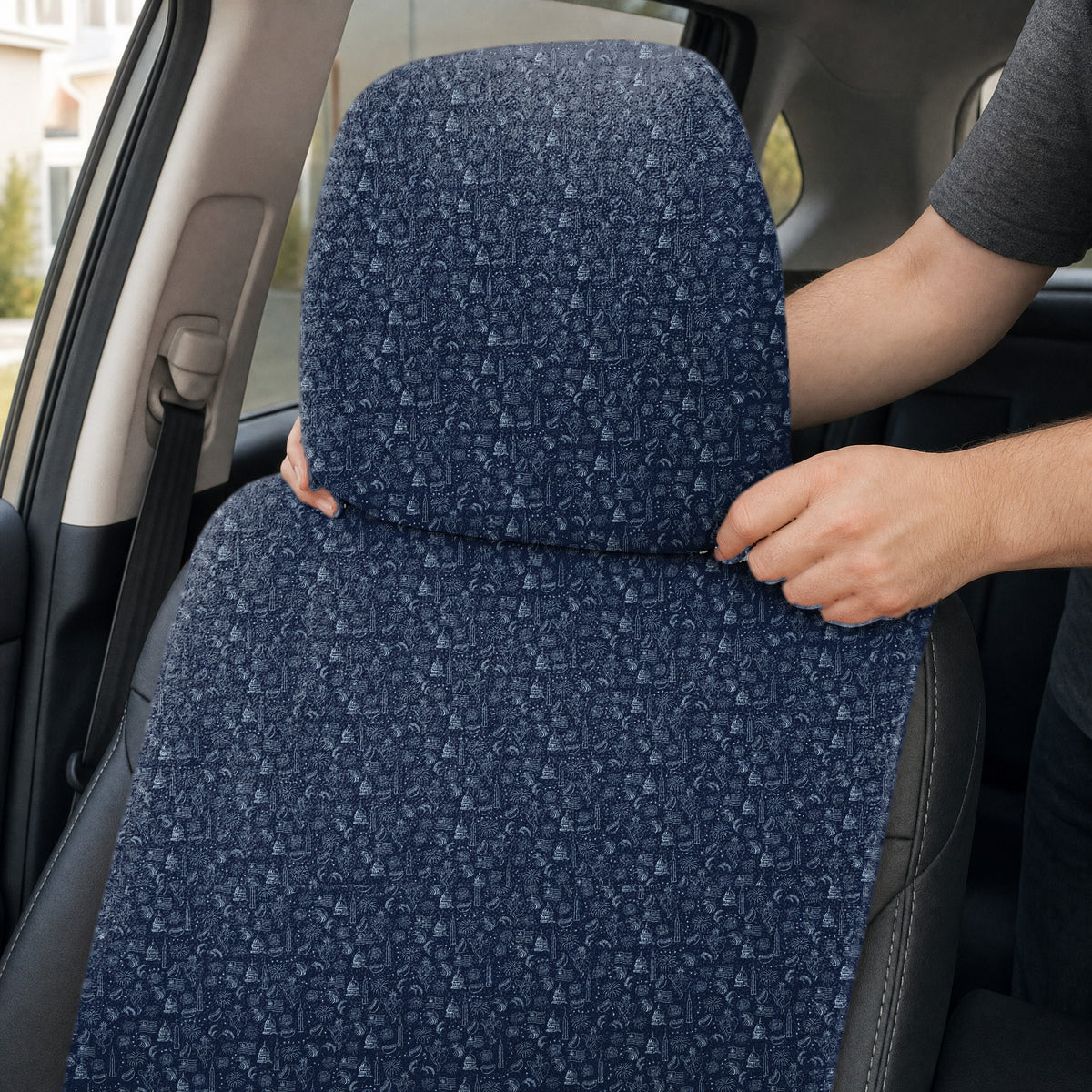 The American Full-Size Towel & Car Seat Cover - Headrest Pocket