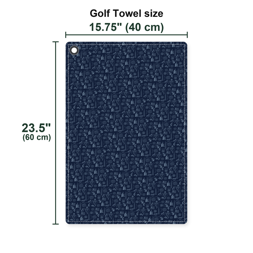 The American Golf Towel - Size Chart