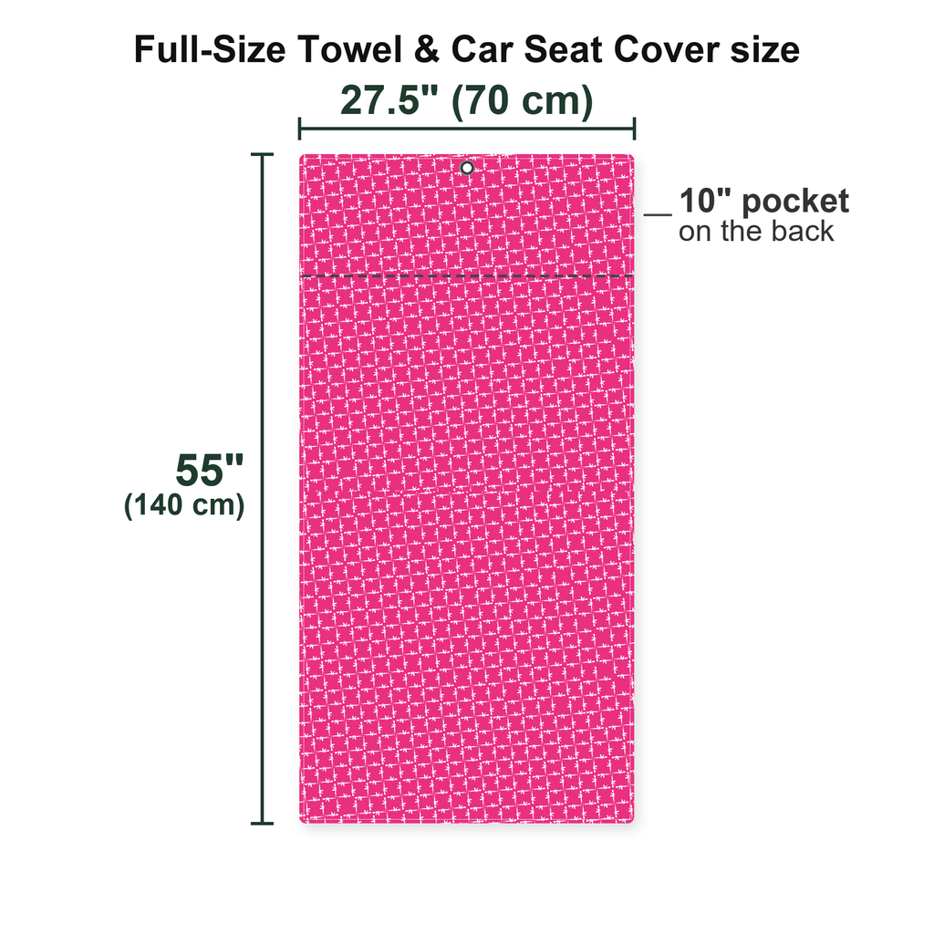 The AR15 Full-Size Towel & Car Seat Cover - Size Chart