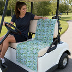 The Avocado Jump Full-Size Towel & Car Seat Cover - On a Golf Cart Seat