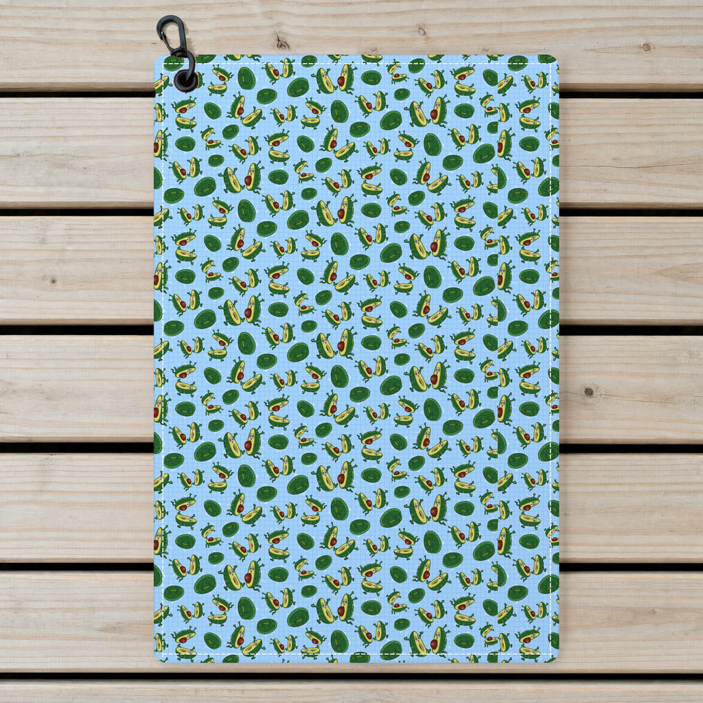 The Avocado Jump Golf Towel - Laid Flat