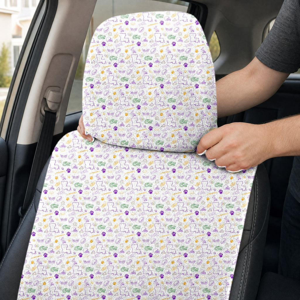 The Bayou Full-Size Towel & Car Seat Cover - Headrest Pocket