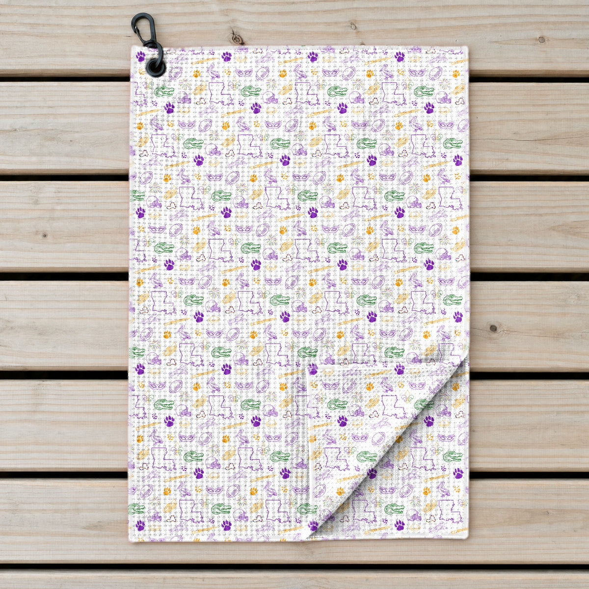 The Bayou Golf Towel - Laid Flat