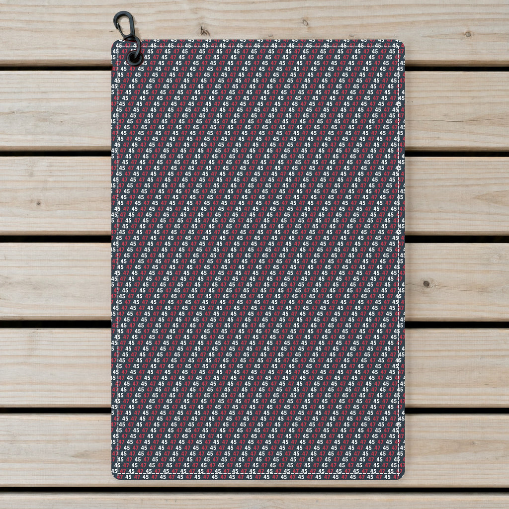The Chief Golf Towel - Laid Flat