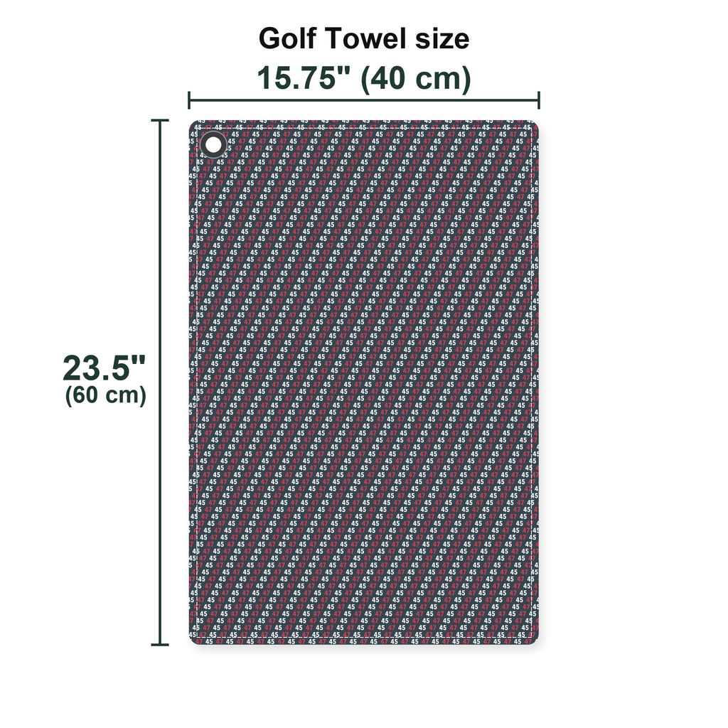 The Chief Golf Towel - Size Chart