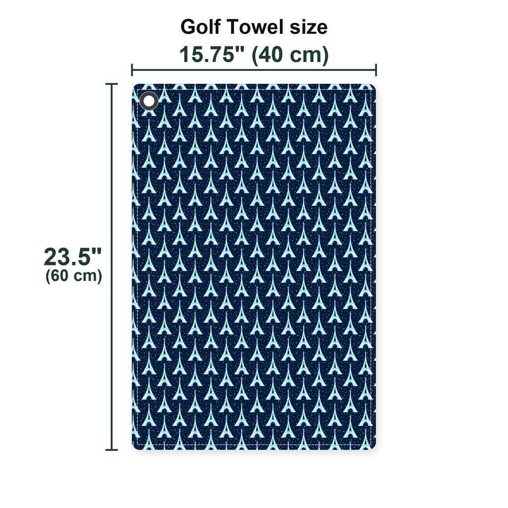 The City Of Lights Golf Towel - Size Chart