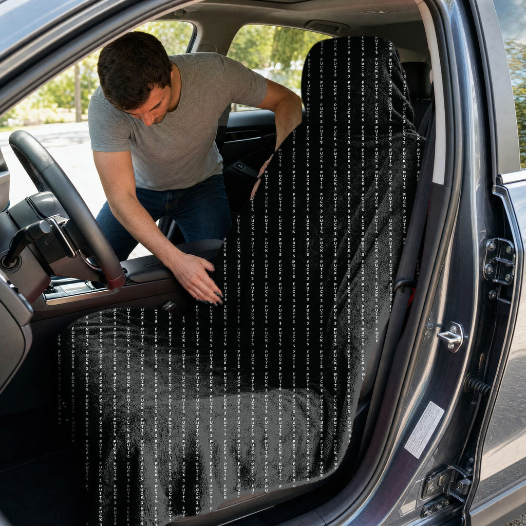 The F**K Full-Size Towel & Car Seat Cover - In the Car