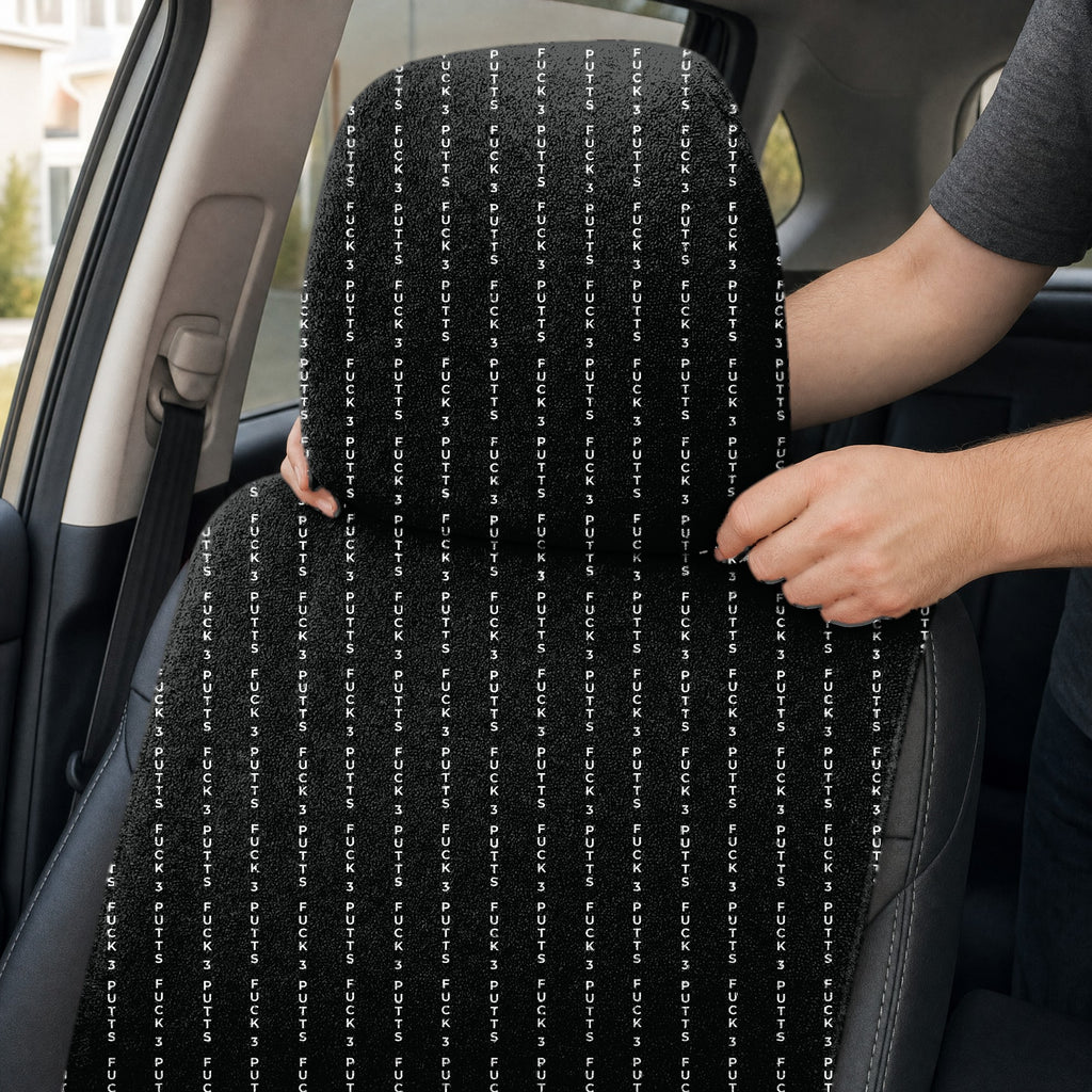 The F**K Full-Size Towel & Car Seat Cover - Headrest Pocket