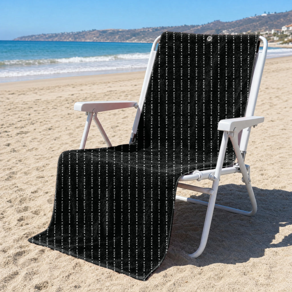 The F**K Full-Size Towel & Car Seat Cover - On a Beach Chair